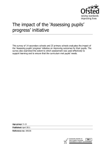 The impact of the `Assessing pupils`