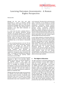 Learning Outcomes Assessments: A Human Rights Perspective