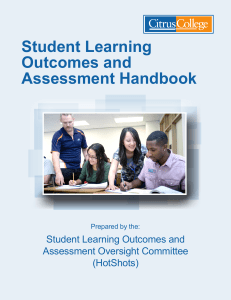 Student Learning Outcomes and Assessment