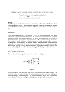 the fundamentals of current sense transformer design