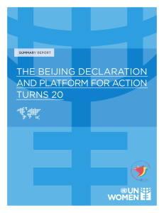 the beijing declaration and platform for action turns 20