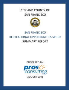 San Francisco Recreational Opportunities Study