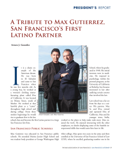 A Tribute to Max Gutierrez, San Francisco`s First Latino Partner