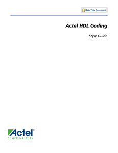 HDL Coding Style Guide