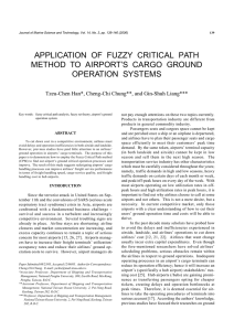 application of fuzzy critical path method to airport`s cargo ground