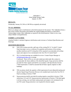 Addendum 2 Alum Sludge Storage Tanks January 14, 2016 BID