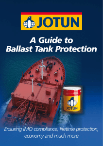 A Guide to Ballast Tank Protection