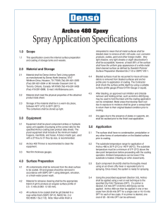 Denso Archco 480 Spray Application Spec