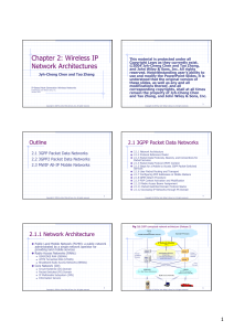 Chapter 2: Wireless IP Network Architectures