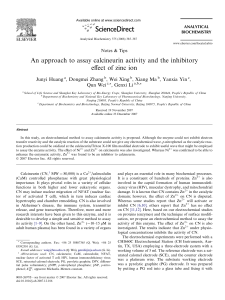 (7) An approach to assay calcineurin activity and the inhibitory effect