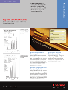 Hypersil GOLD CN Columns