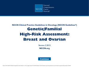 (NCCN Guidelines®) Genetic/Familial High