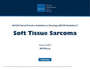 (NCCN Guidelines®) Soft Tissue Sarcoma