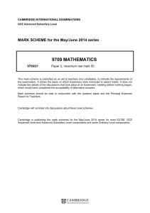 June 2014 Mark scheme 21 - Cambridge International Examinations