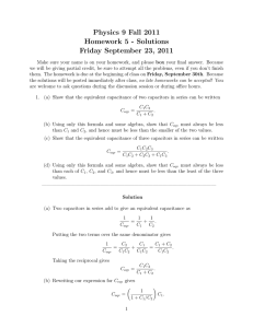 Physics 9 Fall 2011 Homework 5 - Solutions Friday September 23