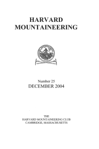 harvard mountaineering - The Harvard Mountaineering Club