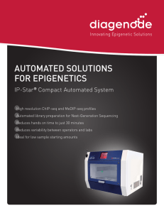 automated solutions for epigenetics