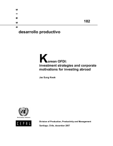 Korean OFDI - Comisión Económica para América Latina y el Caribe