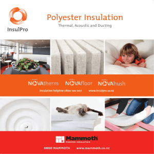 Polyester Insulation - InsulPro Manufacturing Ltd