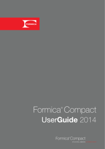 Formica ® Compact User Guide 2014 PDF