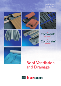 Roof Ventilation and Drainage