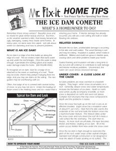 The Ice Dam Cometh! - How to Operate Your Home