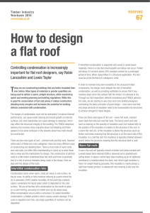 How to design a flat roof