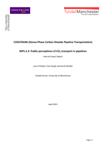 Public perceptions of CO2 transport in pipelines