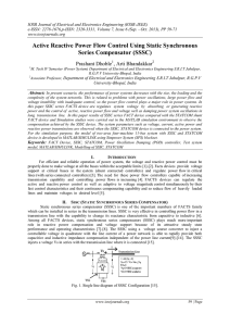 Active Reactive Power Flow Control Using Static Synchronous