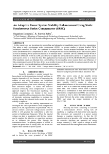 An Adaptive Power System Stability Enhancement Using Static