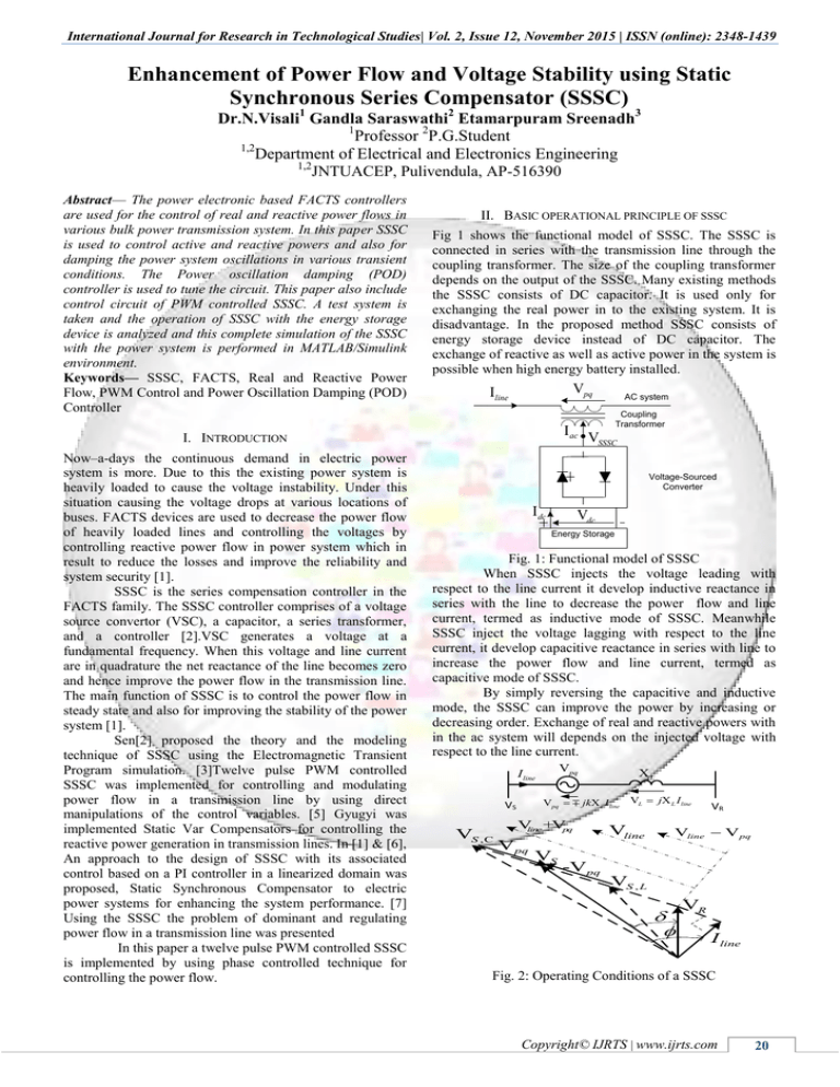 Enhancement Of Power Flow And Voltage Stability Using Static