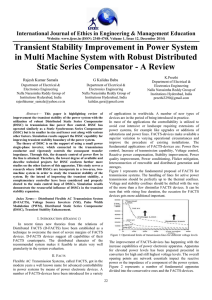 Transient Stability Improvement in Power System in Multi