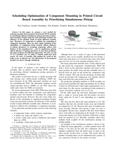 Scheduling Optimization of Component Mounting in Printed Circuit