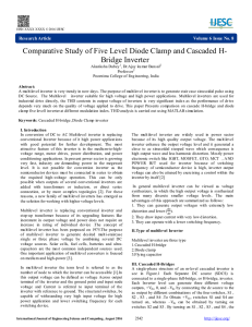 Comparative Study of Five Level Diode Clamp and