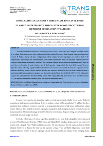 Comparative Analysis of a Three phase Five