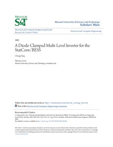 A Diode-Clamped Multi-Level Inverter for the