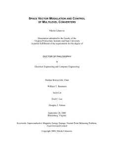 space vector modulation and control of multilevel