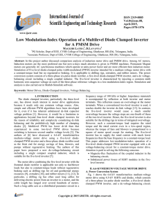 Low Modulation-Index Operation of a Multilevel Diode Clamped