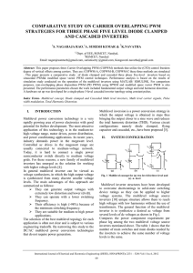 comparative study on carrier overlapping pwm strategies for three