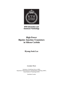 High Power Bipolar Junction Transistors in Silicon Carbide