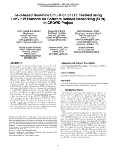 ns-3-based Real-time Emulation of LTE Testbed using