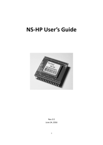 NS‐HP User`s Guide - NavSpark Store