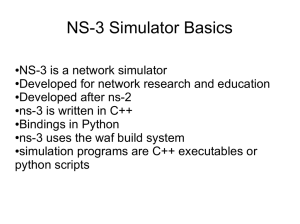 NS-3 Simulator Basics