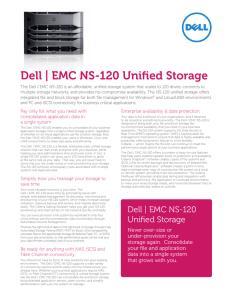 Dell | EMC NS-120 Unified Storage