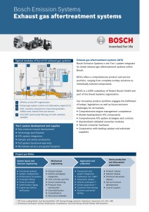 Bosch Emission Systems Exhaust gas aftertreatment systems