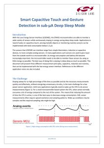 Smart Capacitive Touch and Gesture Detection in sub