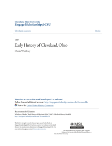 Early History of Cleveland, Ohio