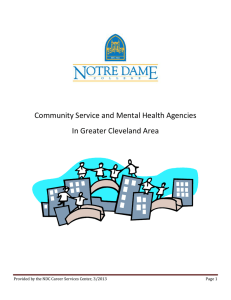 Community Service and Mental Health Agencies In Greater