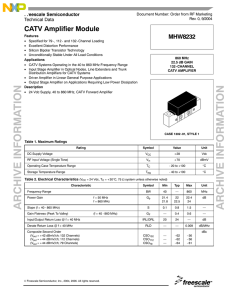 MHW8232 860 MHz, 22.5 dB Gain, 132