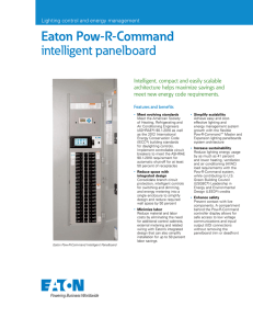 Eaton Pow-R-Command intelligent panelboard